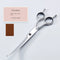 7.0 inch double tail curved scissors + scissors cloth